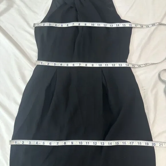 NEW $995 MAX MARA [ 8 US ] Luna Grecian Neck Cady Midi Dress NO‎ BELT Black